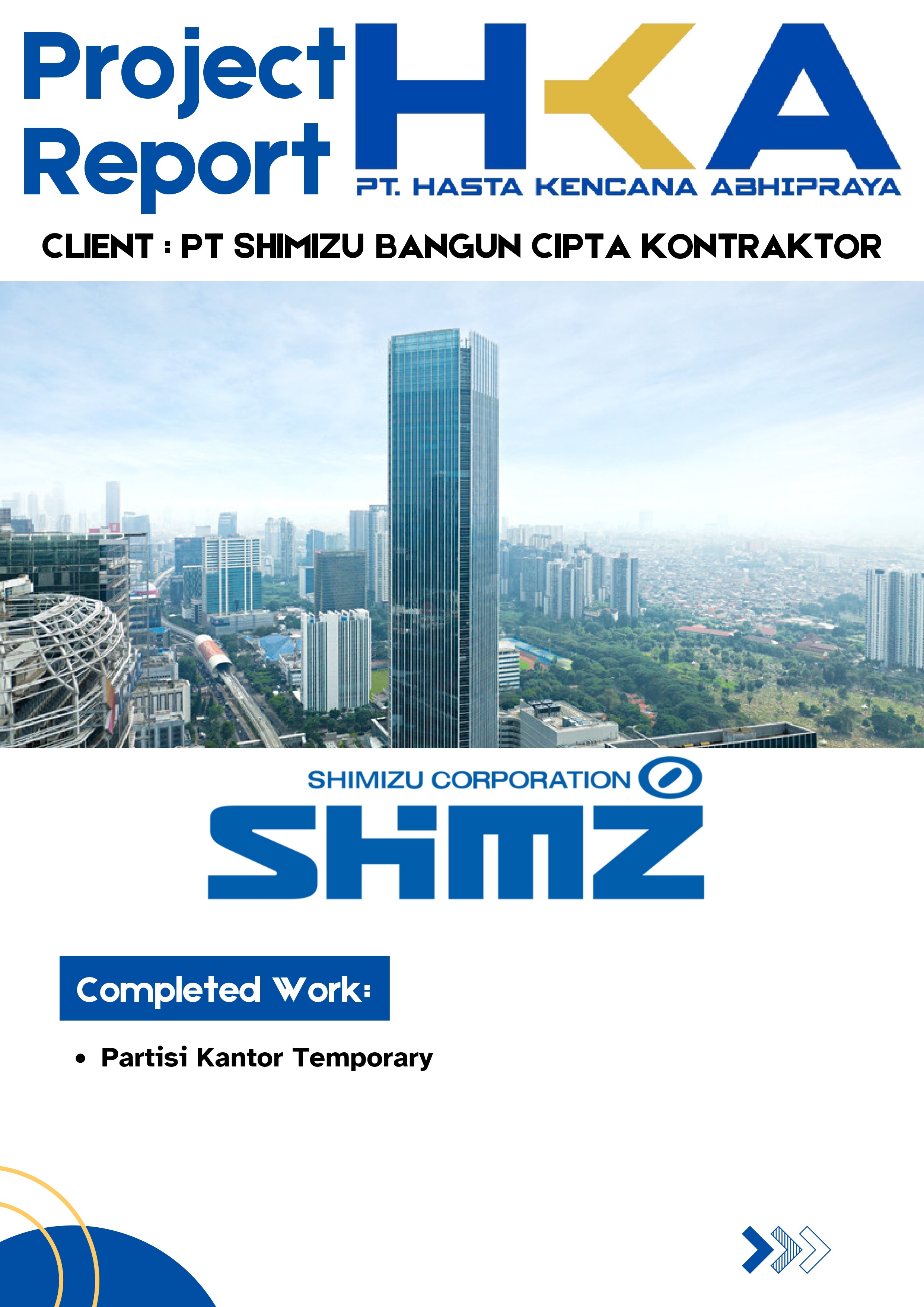 Project PT Shimizu Bangun Cipta